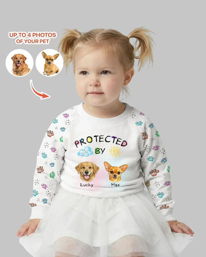 Personalisierbares Foto-Bambus-Rundhals-Sweatshirt „Protected By“