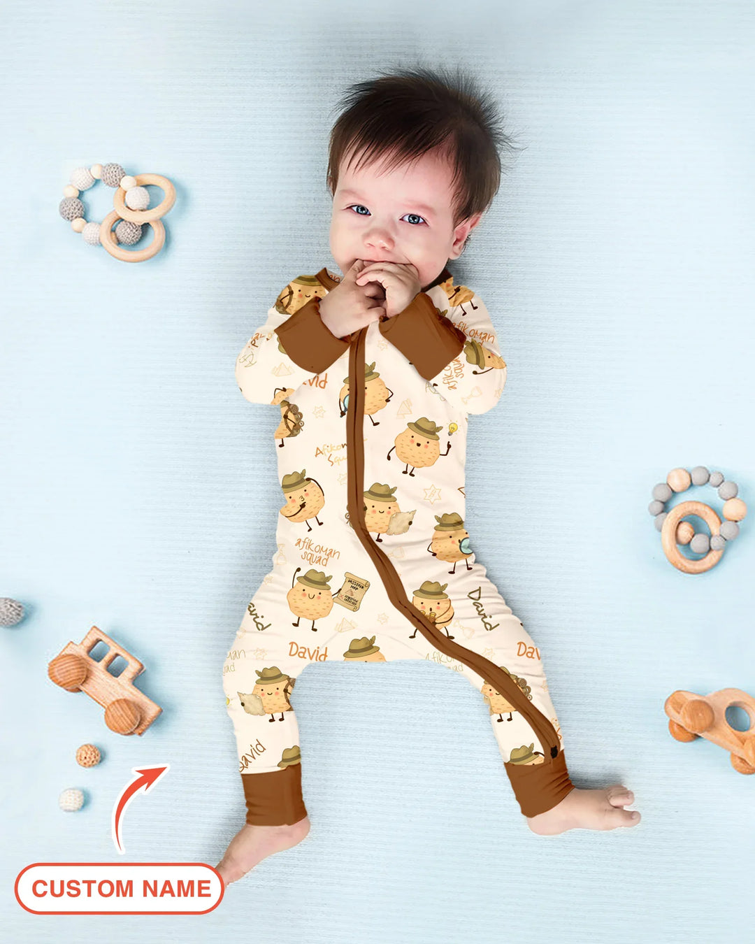 Gerippte Babykleidung mit individuellem Foto - Weich &amp; Skizzenhaft