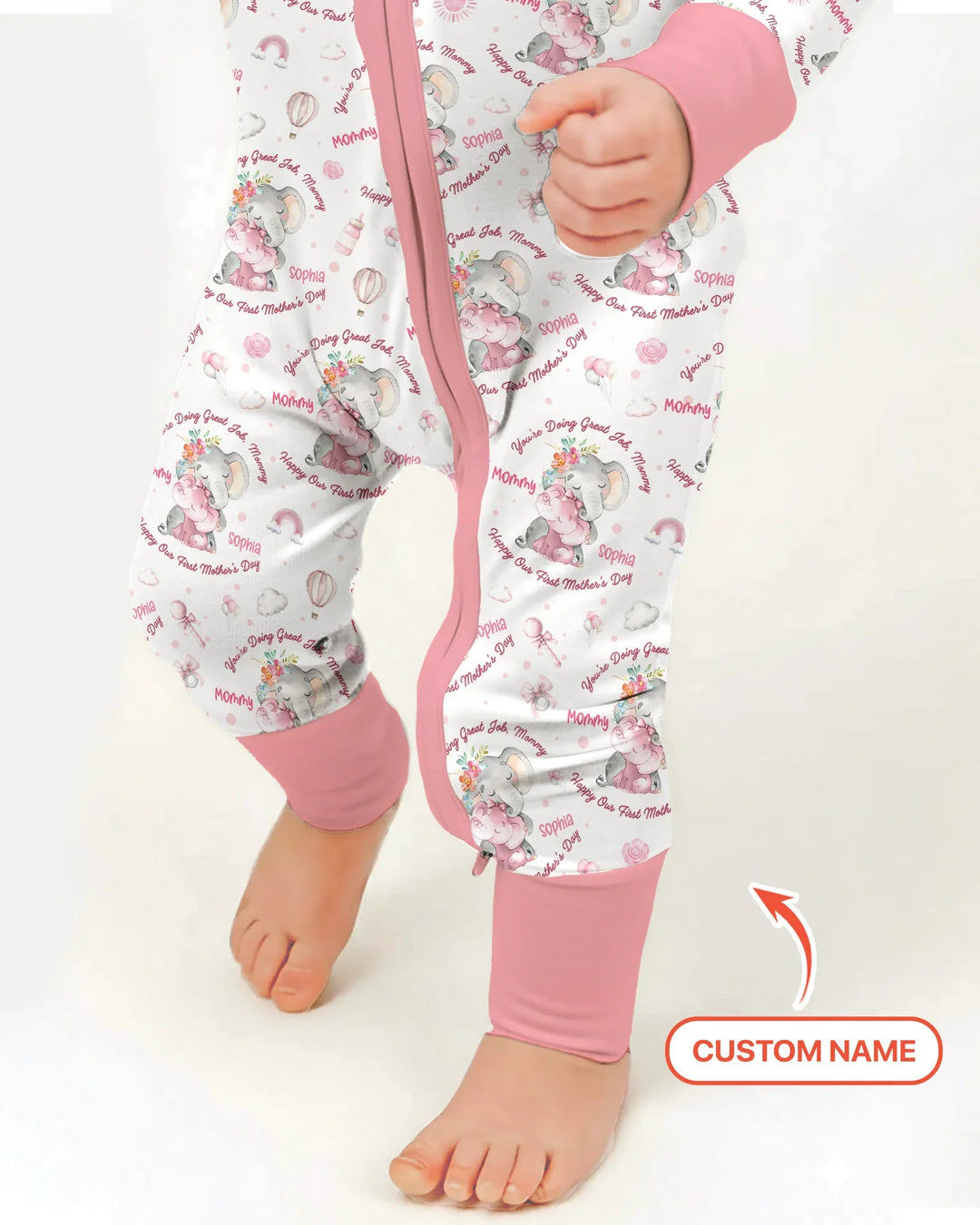Gerippte Babykleidung mit individuellem Foto - Weich &amp; Skizzenhaft