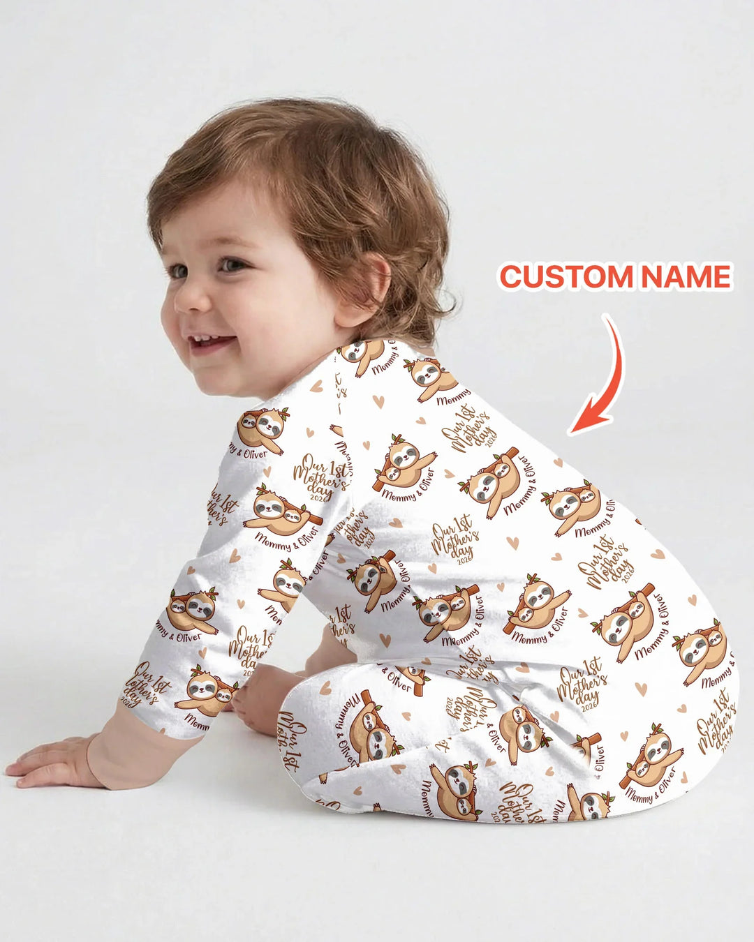 Gerippte Babykleidung mit individuellem Foto - Weich &amp; Skizzenhaft