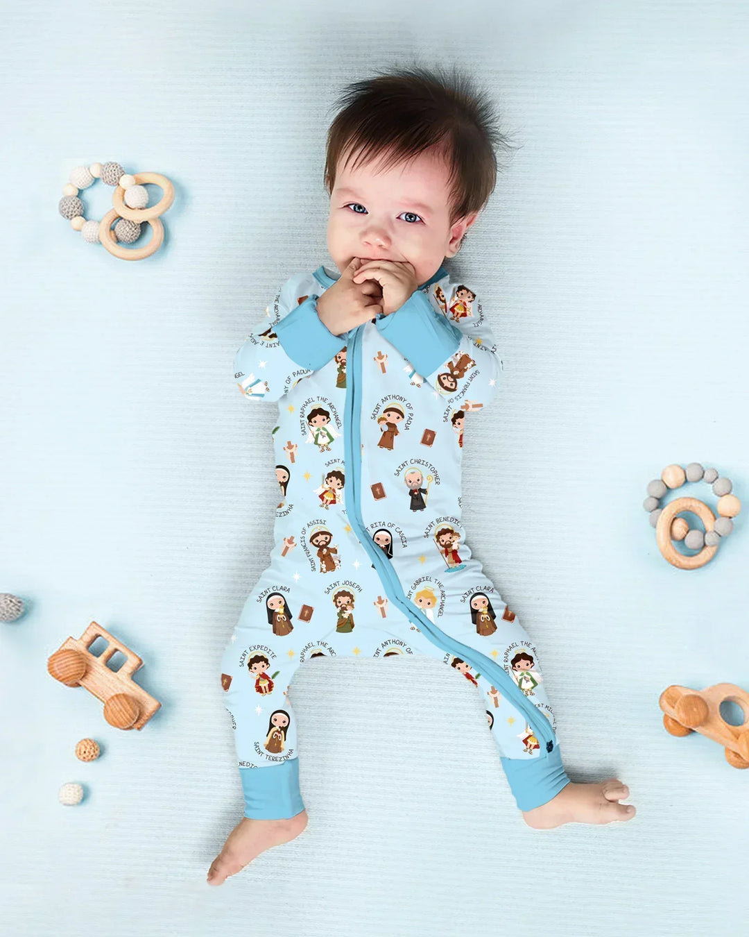 Gerippte Babykleidung mit individuellem Foto - Weich &amp; Skizzenhaft