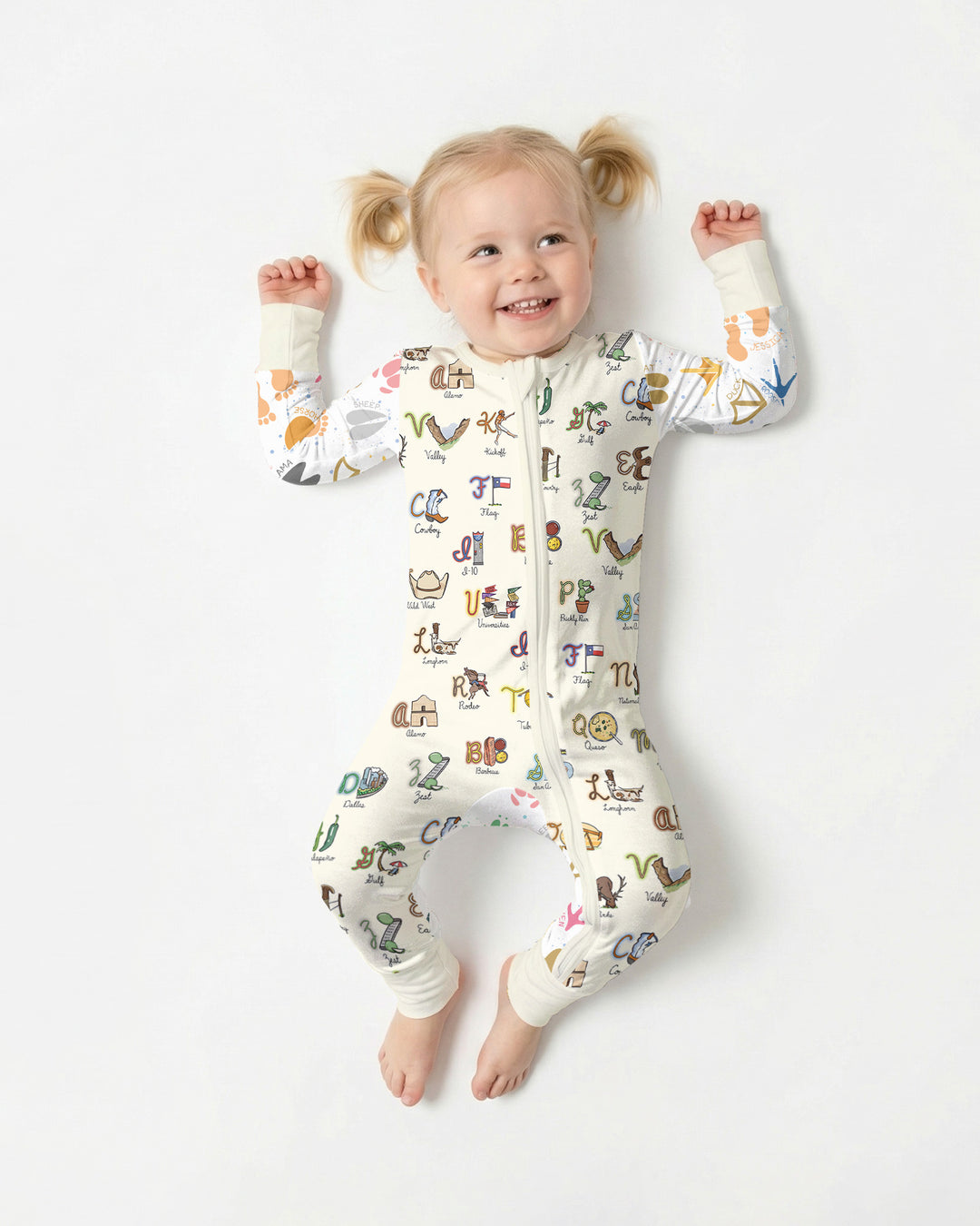 Texas Alphabet Bamboo Convertible Zippy