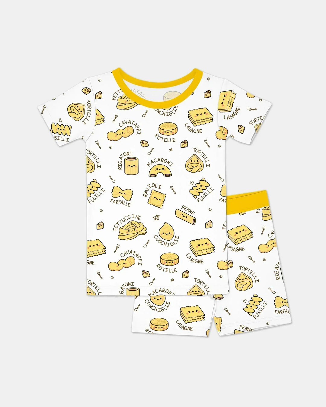 Template Zweiteiliges Pyjama-Set mit kurzen Ärmeln und Shorts