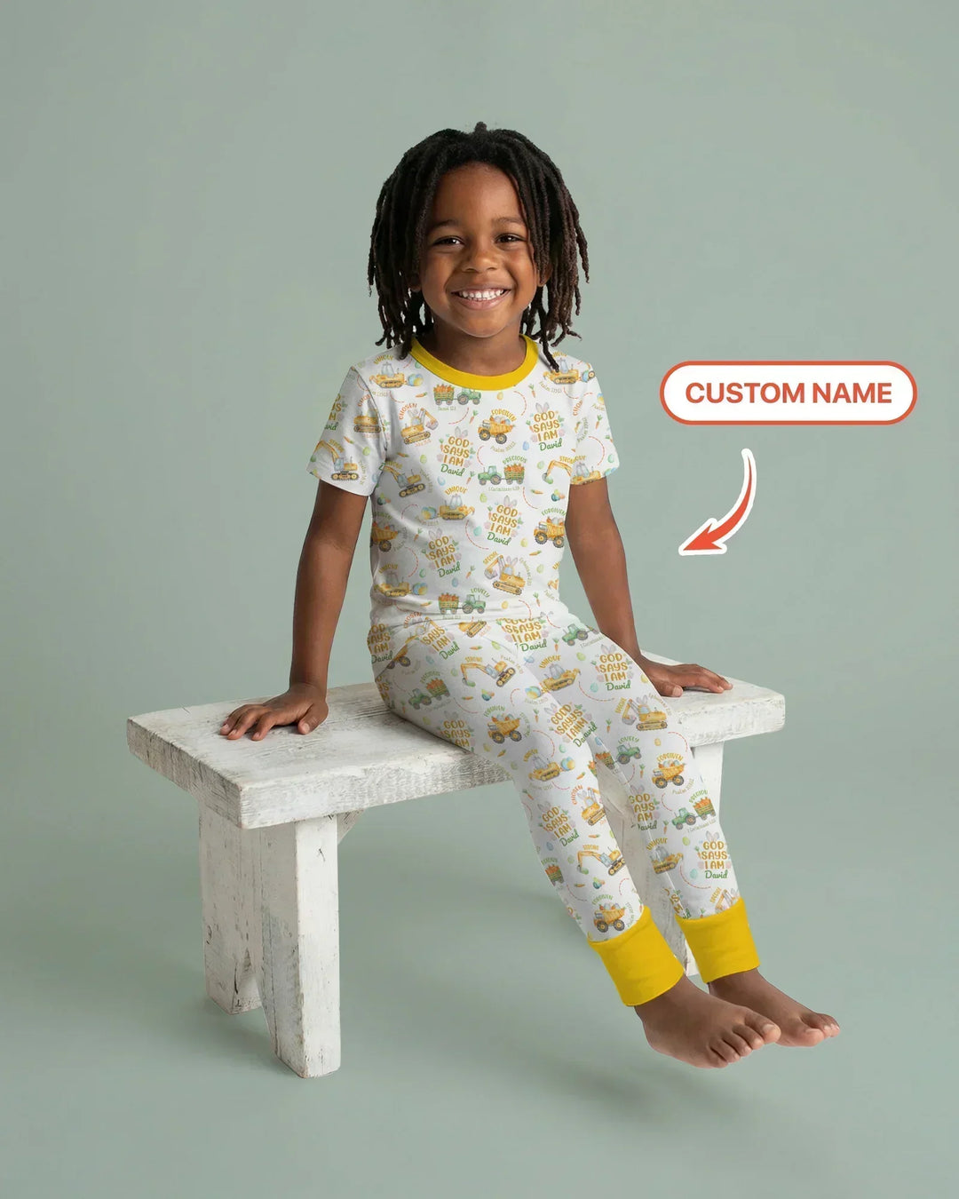 Zweiteiliges, kurzärmliges Pyjama-Set mit Marienkäfern