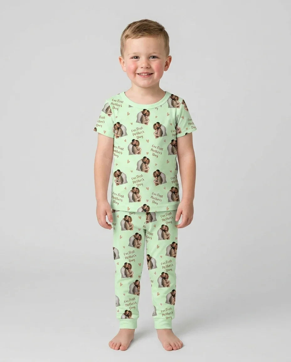 Zweiteiliges, kurzärmliges Pyjama-Set mit Marienkäfern