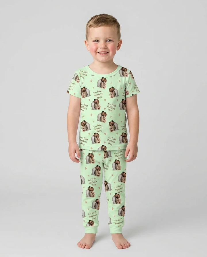Zweiteiliges, kurzärmliges Pyjama-Set mit Marienkäfern