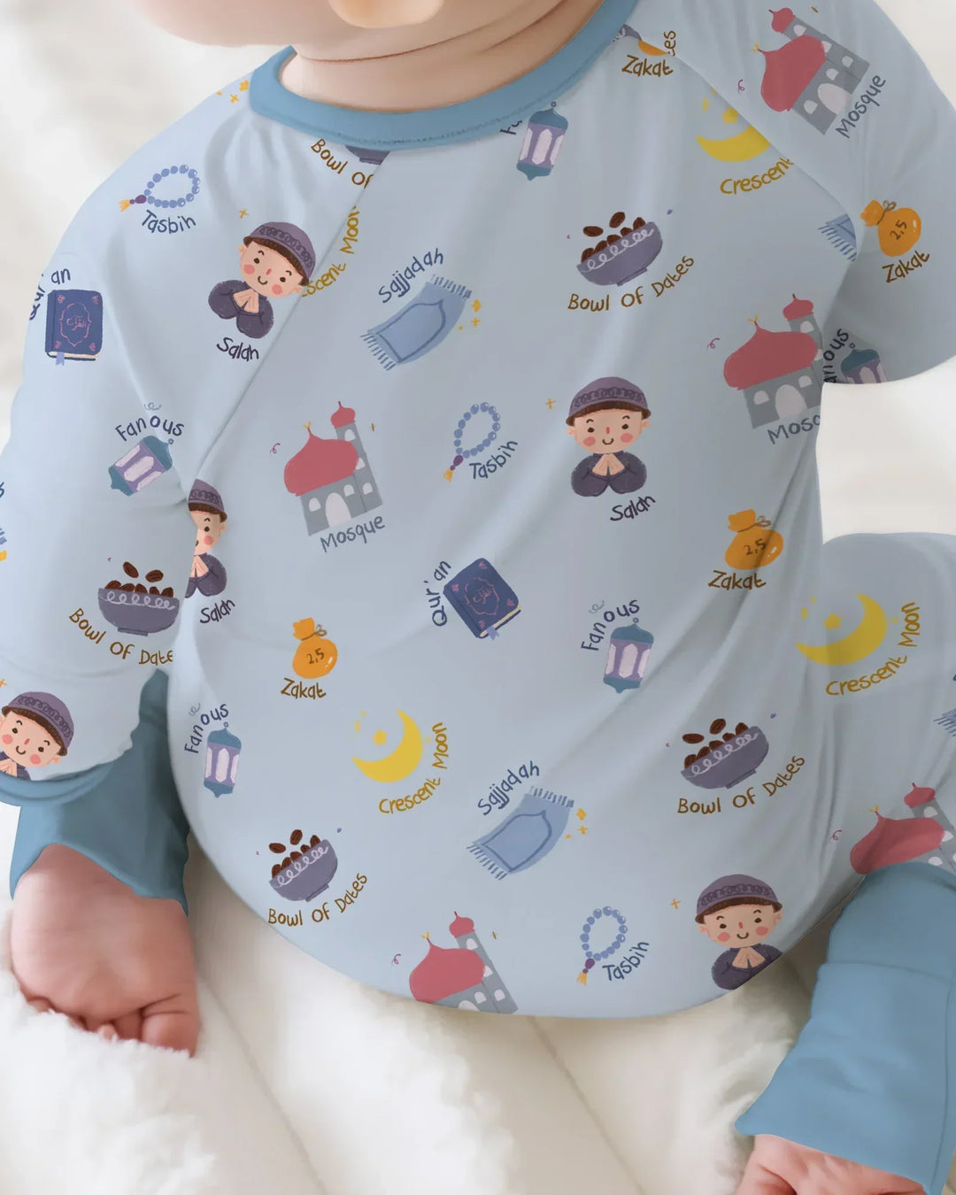 Gerippte Babykleidung mit individuellem Foto - Weich &amp; Skizzenhaft