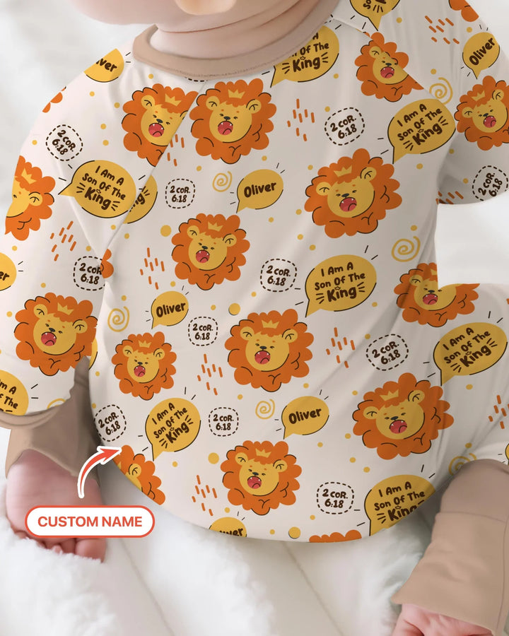 I Am A Son Of The King Custom Name Convertible Zippy