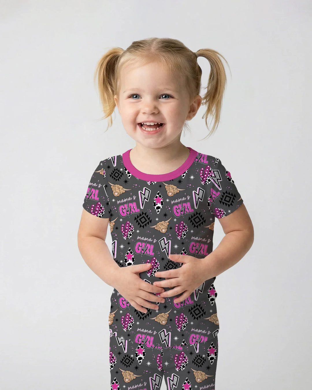 Zweiteiliges, kurzärmliges Pyjama-Set mit Marienkäfern