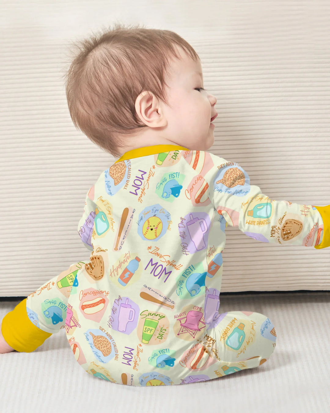 Gerippte Babykleidung mit individuellem Foto - Weich &amp; Skizzenhaft