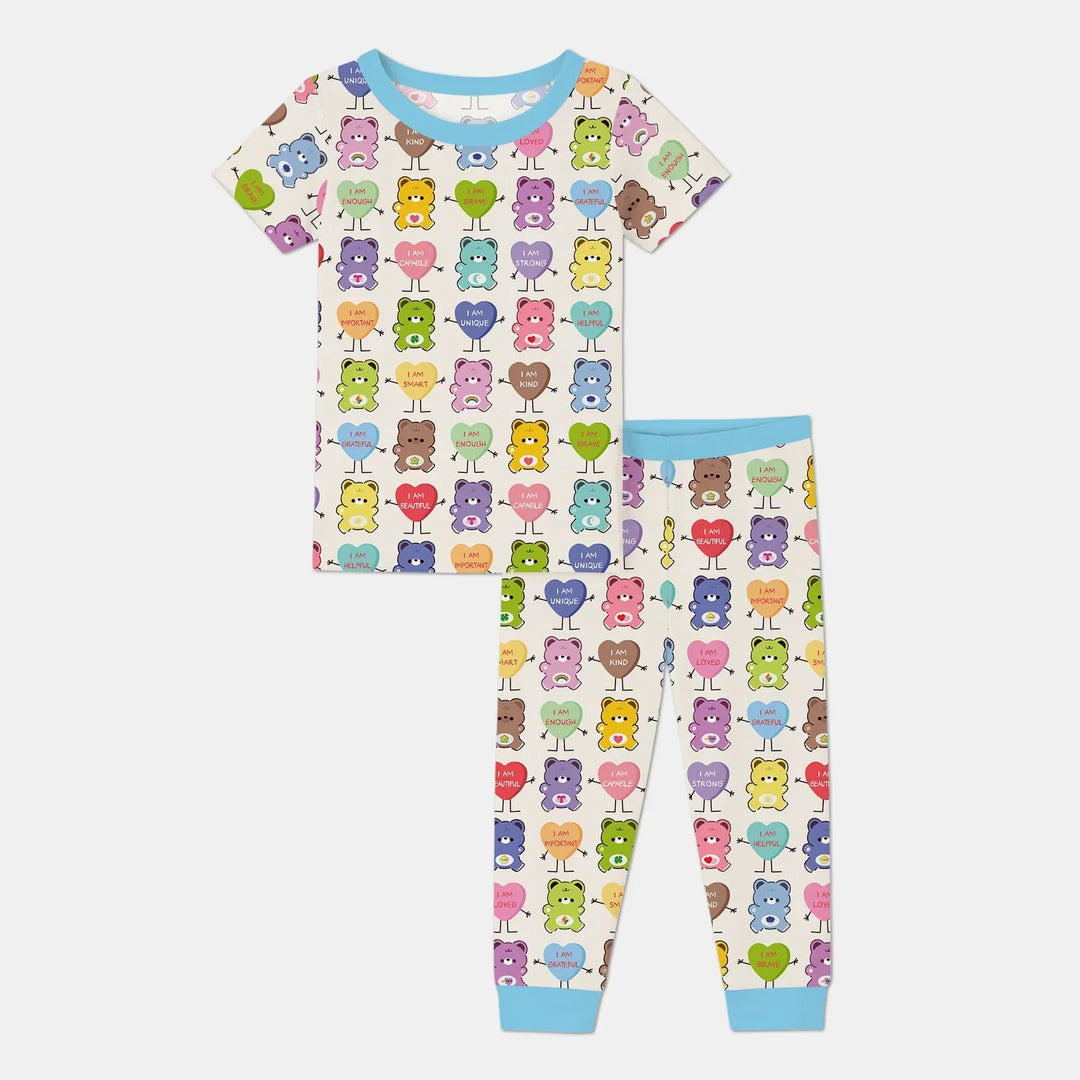 Zweiteiliges, kurzärmliges Pyjama-Set mit Marienkäfern
