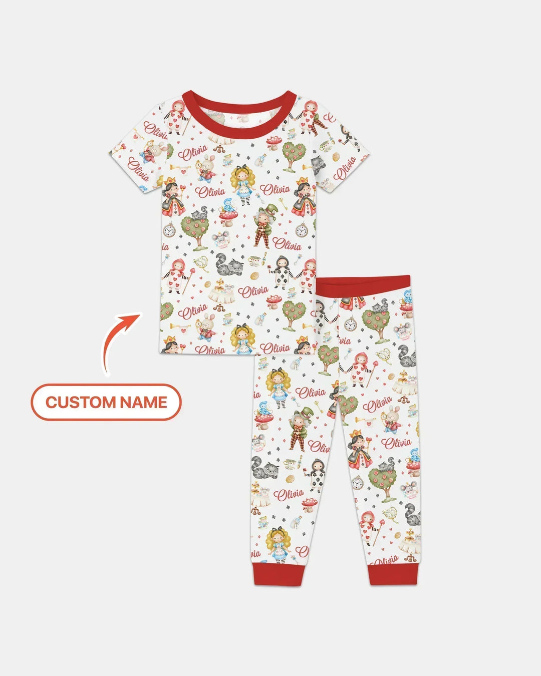 Zweiteiliges, kurzärmliges Pyjama-Set mit Marienkäfern