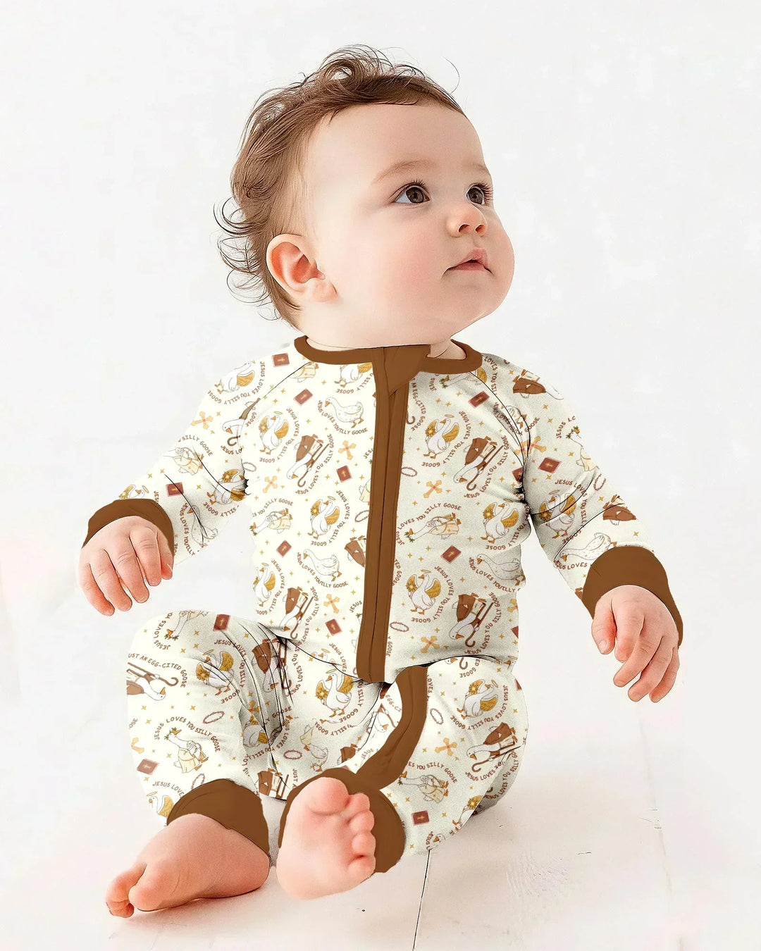 Gerippte Babykleidung mit individuellem Foto - Weich &amp; Skizzenhaft