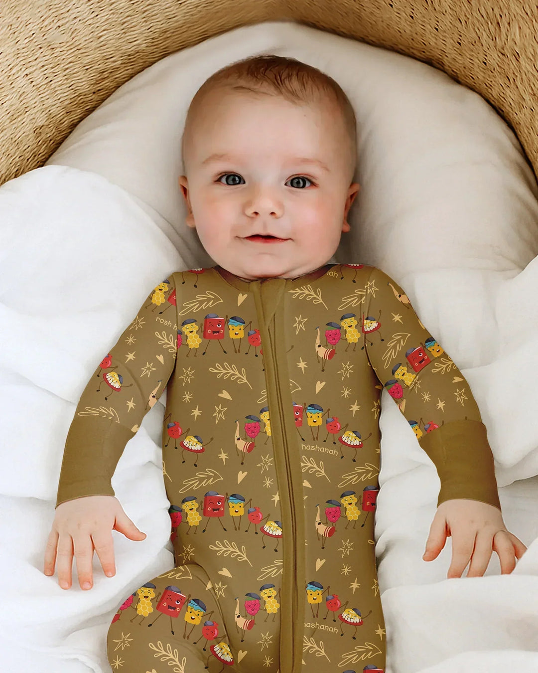 Gerippte Babykleidung mit individuellem Foto - Weich &amp; Skizzenhaft