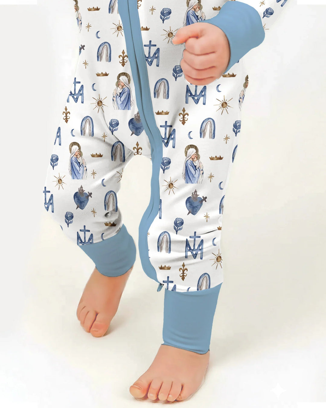 Gerippte Babykleidung mit individuellem Foto - Weich &amp; Skizzenhaft