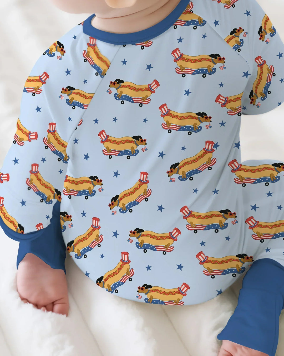 Gerippte Babykleidung mit individuellem Foto - Weich &amp; Skizzenhaft