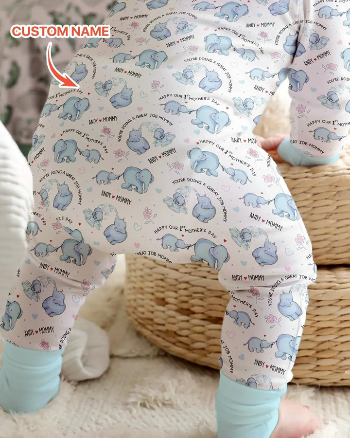 Gerippte Babykleidung mit individuellem Foto - Weich &amp; Skizzenhaft