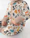 Gerippte Babykleidung mit individuellem Foto - Weich &amp; Skizzenhaft