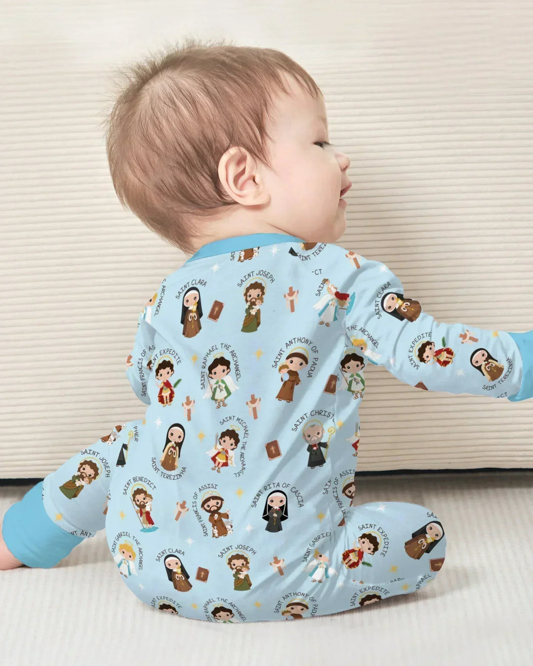 Gerippte Babykleidung mit individuellem Foto - Weich &amp; Skizzenhaft