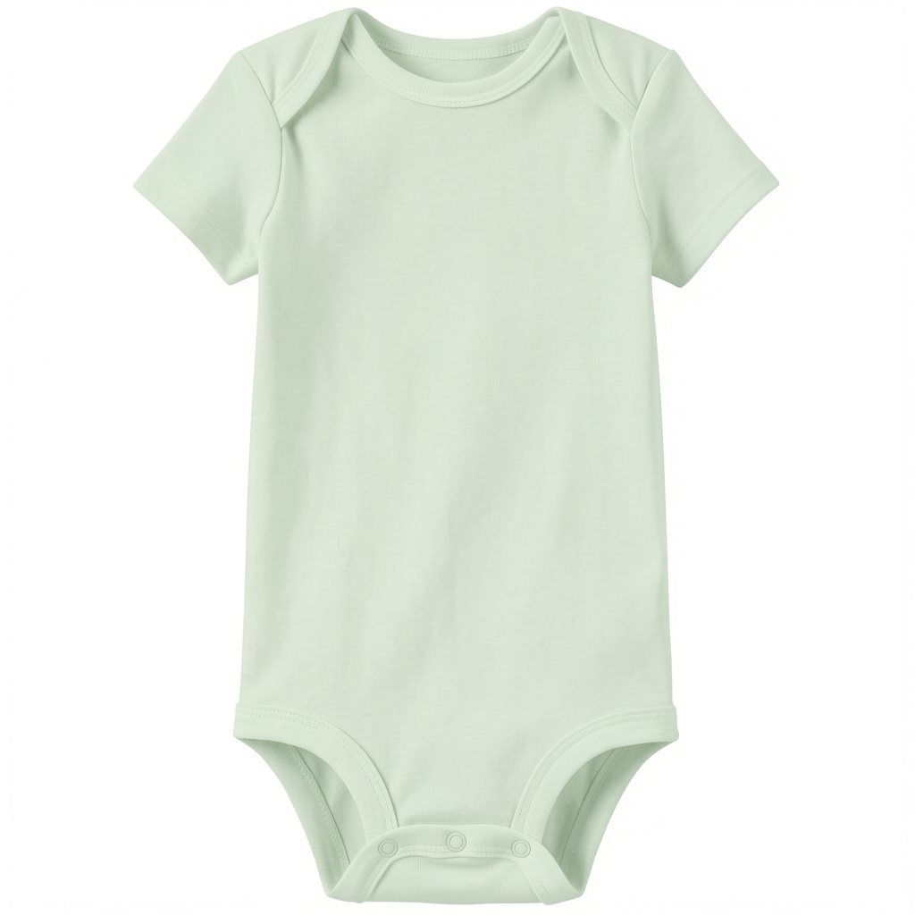 Gerippte Babykleidung mit individuellem Foto - Weich &amp; Skizzenhaft