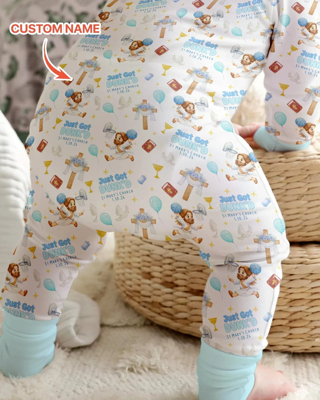 Gerippte Babykleidung mit individuellem Foto - Weich &amp; Skizzenhaft