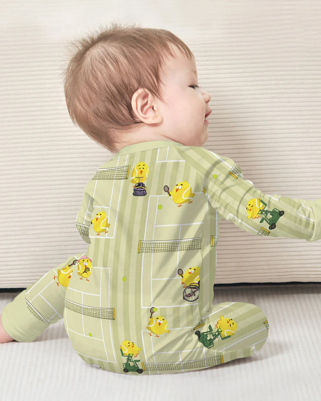 Gerippte Babykleidung mit individuellem Foto - Weich &amp; Skizzenhaft