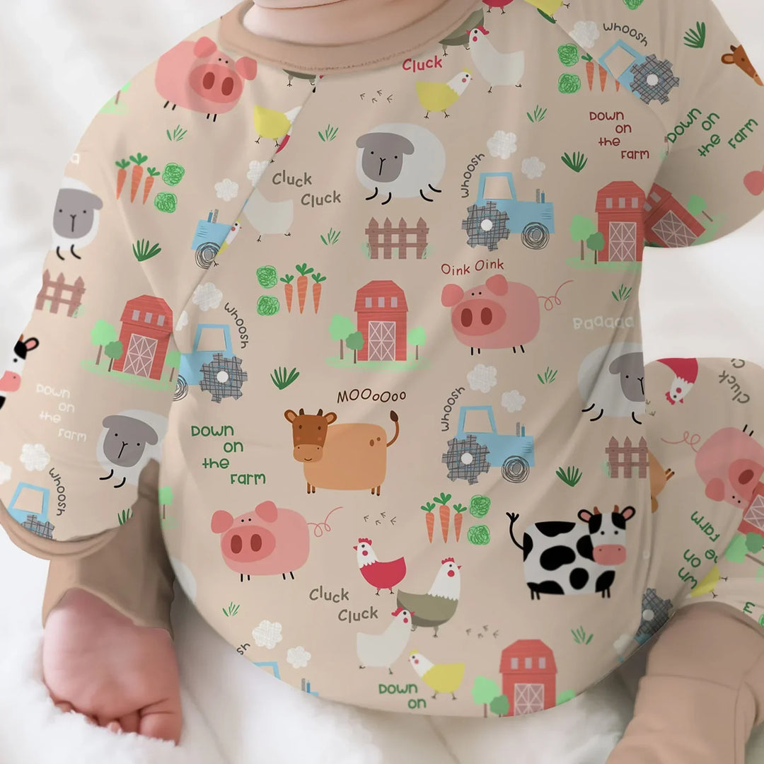 Gerippte Babykleidung mit individuellem Foto - Weich &amp; Skizzenhaft
