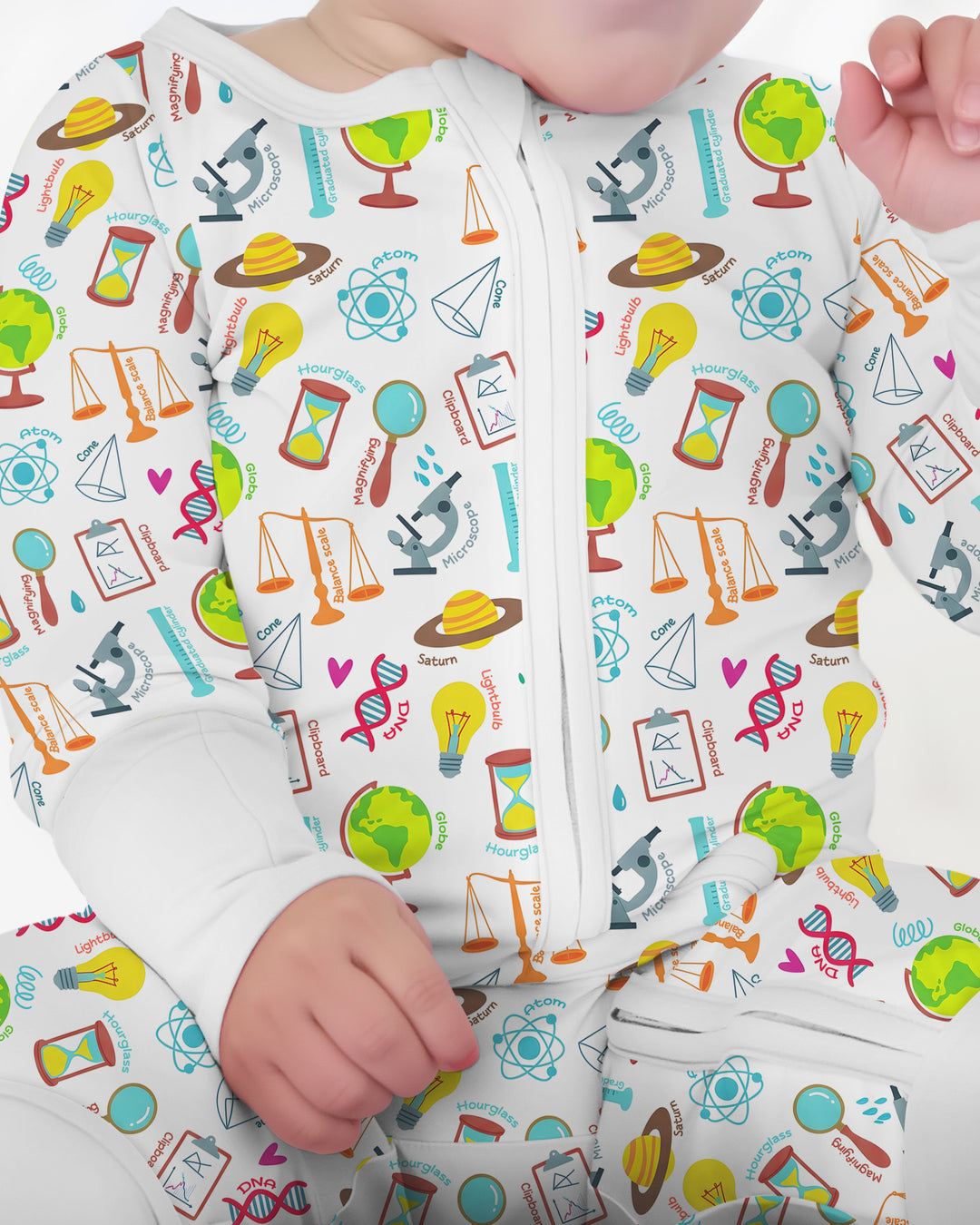 Gerippte Babykleidung mit individuellem Foto - Weich &amp; Skizzenhaft