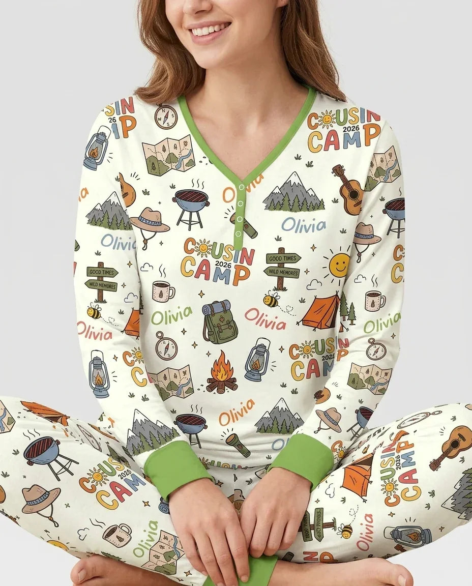 Vorlage Bambus Damen Pyjama Set