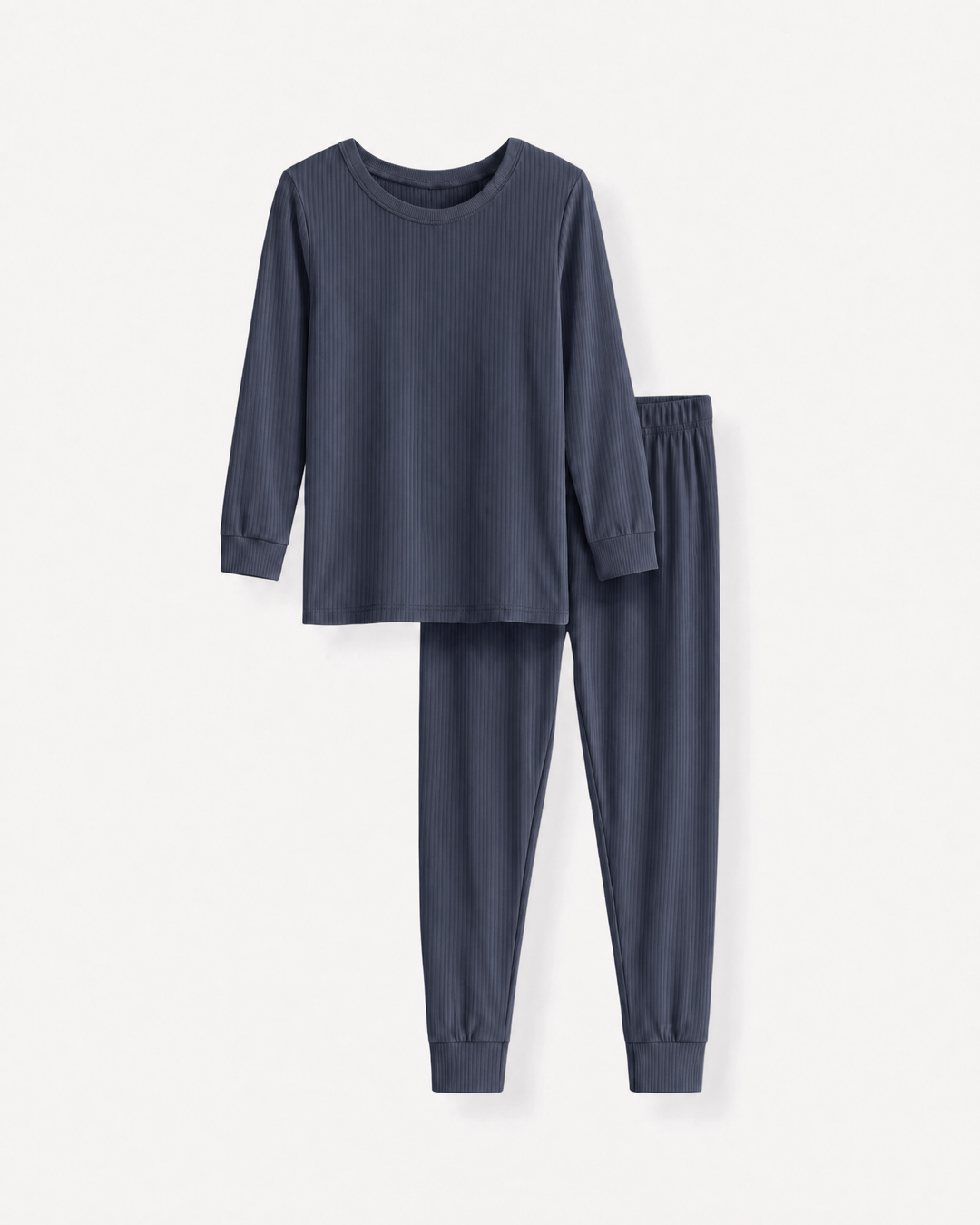 Ribbed Bamboo Two Piece Long Sleeve Pajama Set