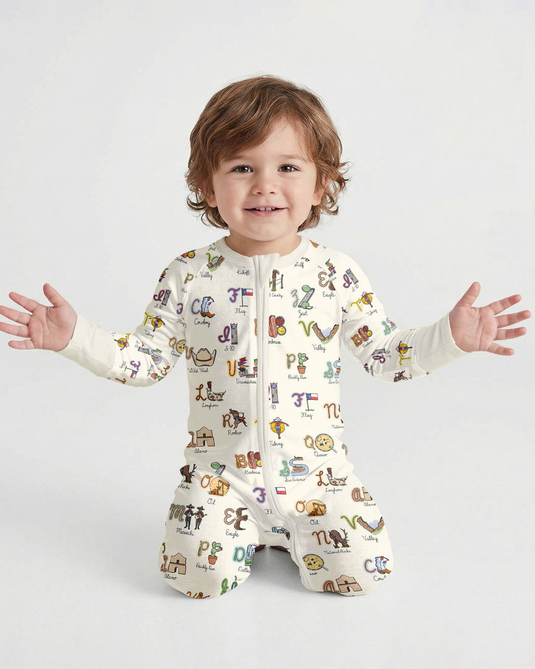 Texas Alphabet Bamboo Convertible Zippy