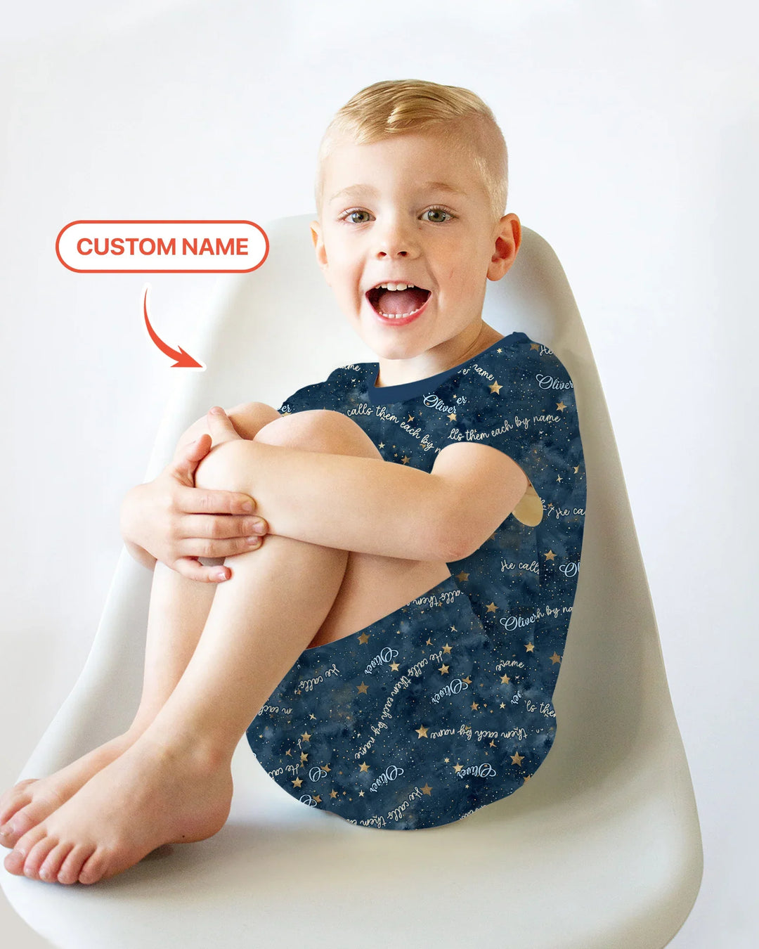 Called By Name — Personalized  Bamboo Two Piece Short Sleeve Shorts Pajama Set