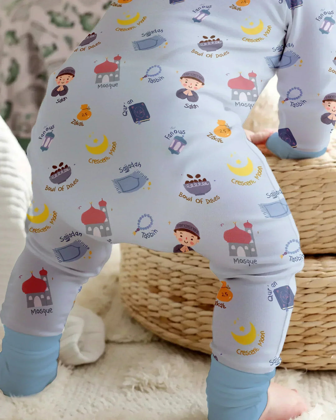 Gerippte Babykleidung mit individuellem Foto - Weich &amp; Skizzenhaft