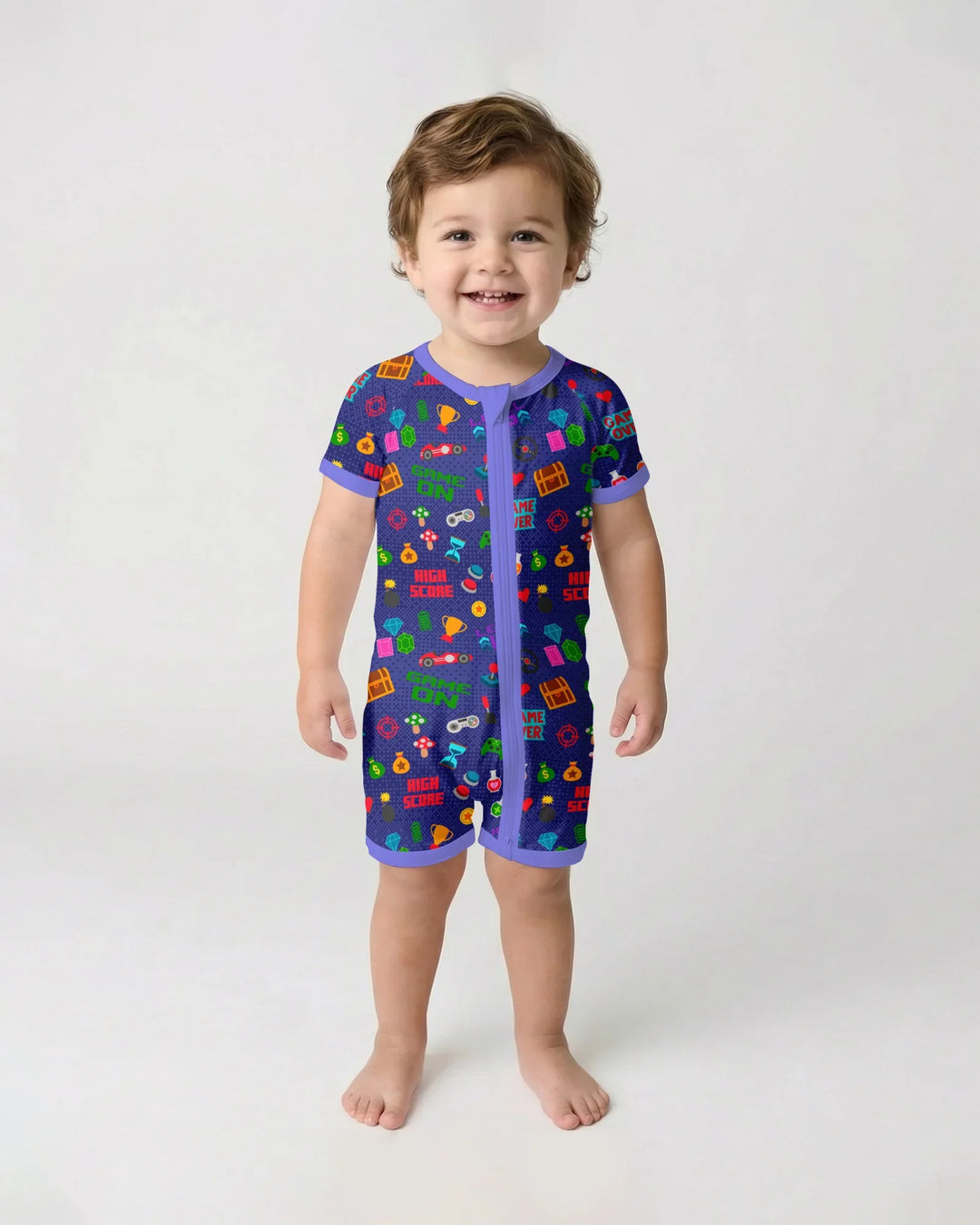 Gamer Mode On Family Matching Bamboo Shorty Zippy