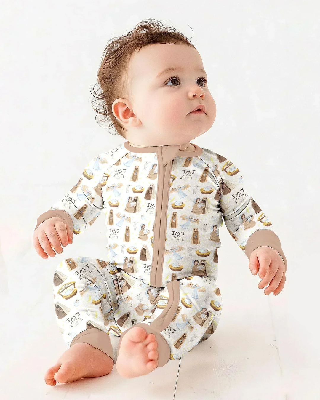 Gerippte Babykleidung mit individuellem Foto - Weich &amp; Skizzenhaft