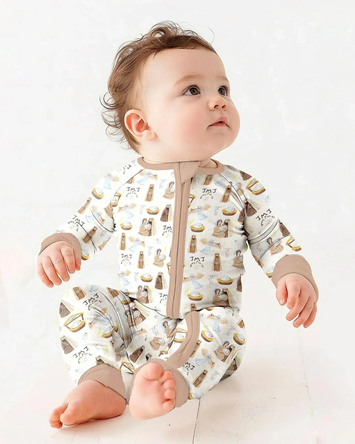 Gerippte Babykleidung mit individuellem Foto - Weich &amp; Skizzenhaft