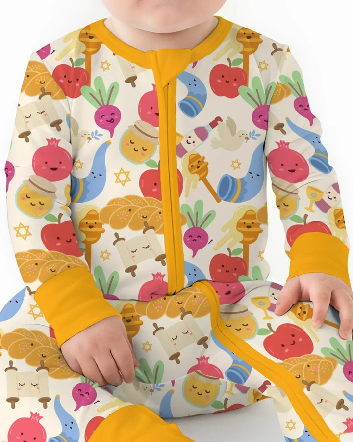 Shana Tova Rosh Hashanah Bamboo Convertible Zippy
