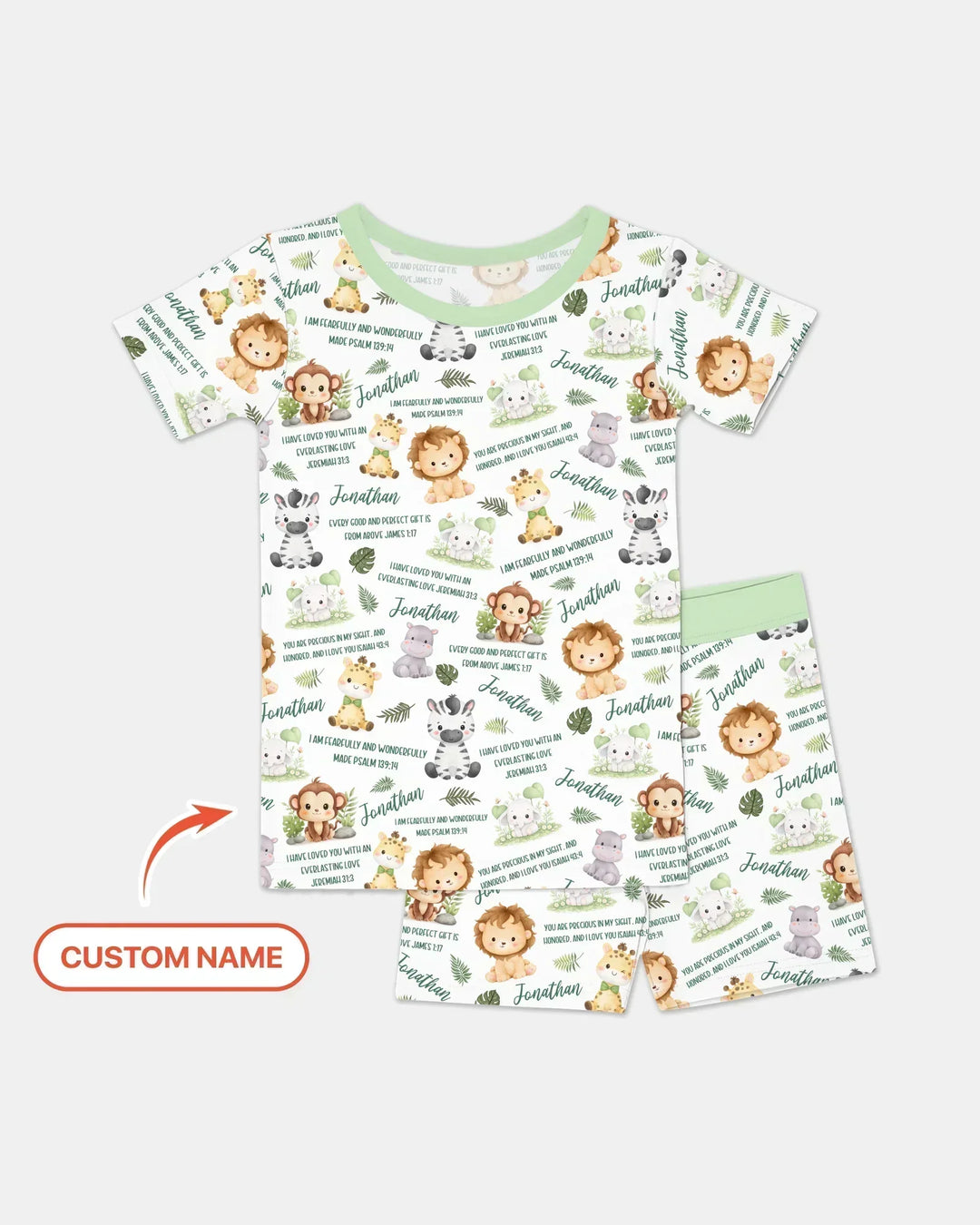 Zweiteiliges Pyjama-Set mit kurzen Ärmeln und Shorts im Sommer-Design