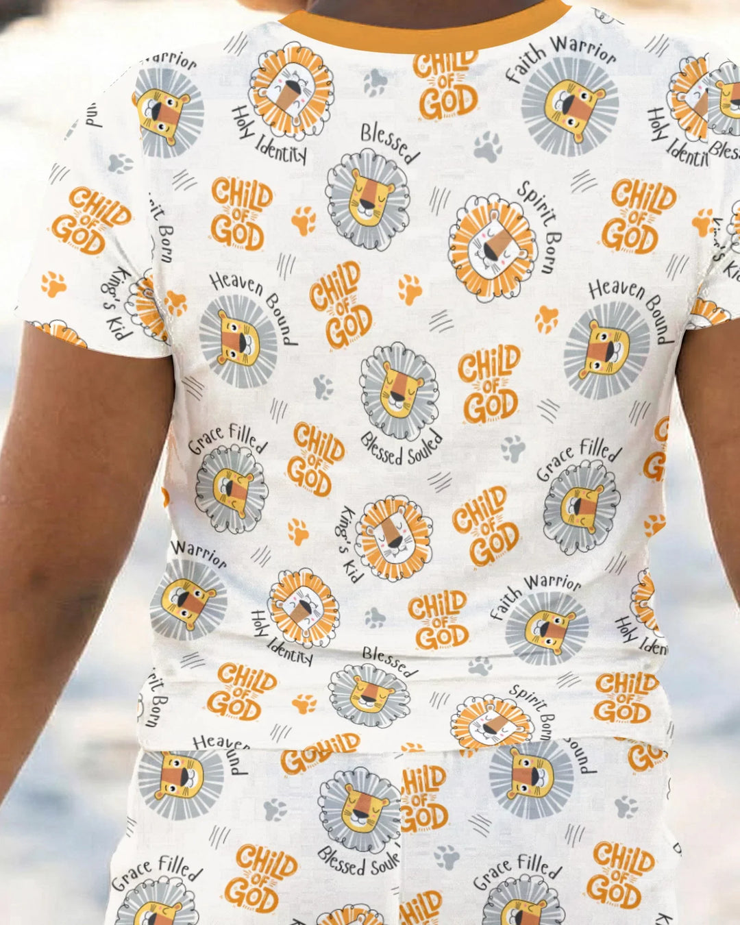 Zweiteiliges, kurzärmliges Pyjama-Set mit Marienkäfern