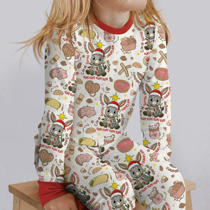 Feliz Navidad Two Piece Long Sleeve Pajama Set , Feliz Navidad Two Piece Long Sleeve Pajama Set - 12-18M