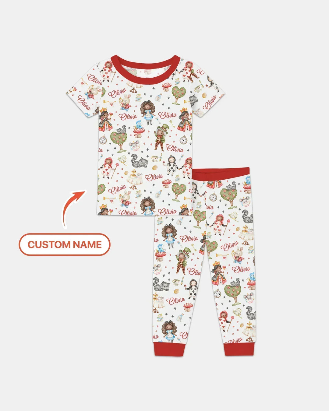 Zweiteiliges, kurzärmliges Pyjama-Set mit Marienkäfern