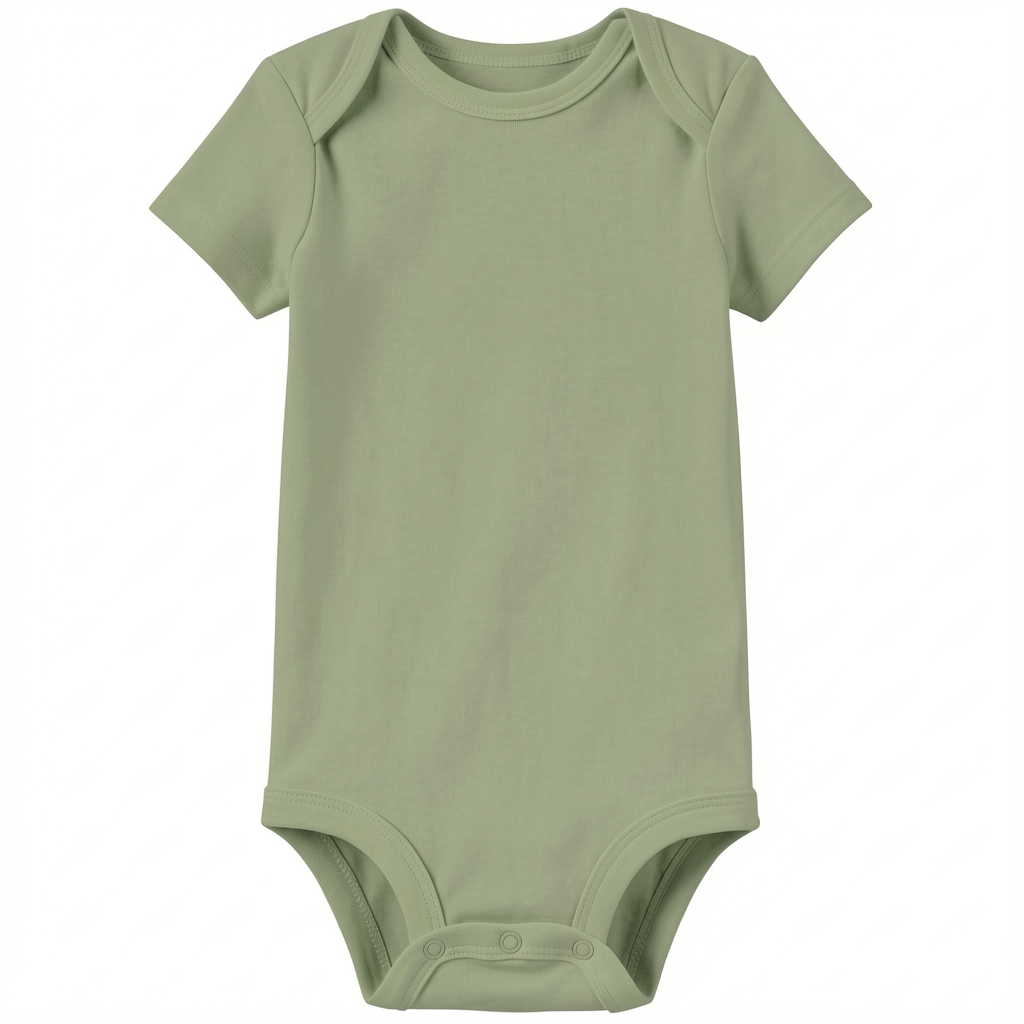 Gerippte Babykleidung mit individuellem Foto - Weich &amp; Skizzenhaft