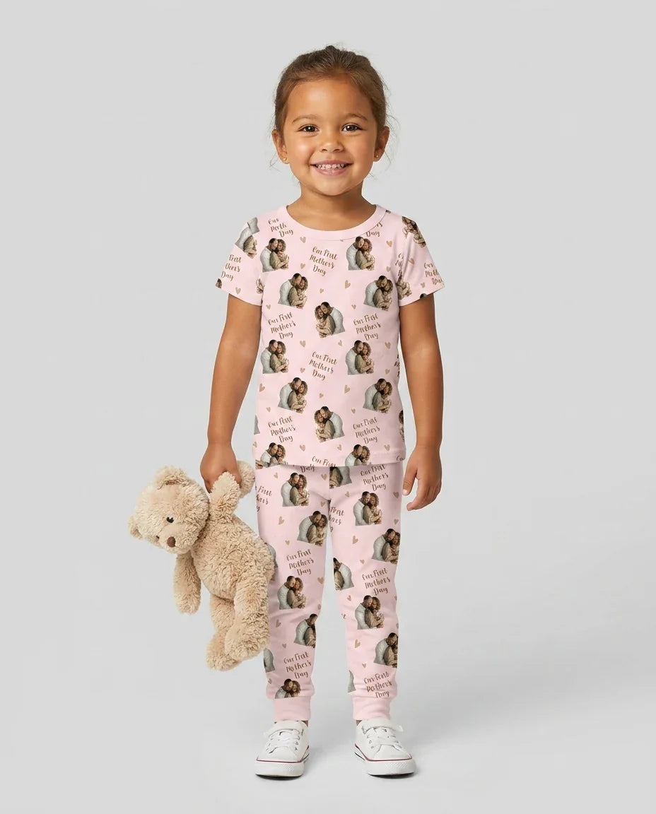 Zweiteiliges, kurzärmliges Pyjama-Set mit Marienkäfern