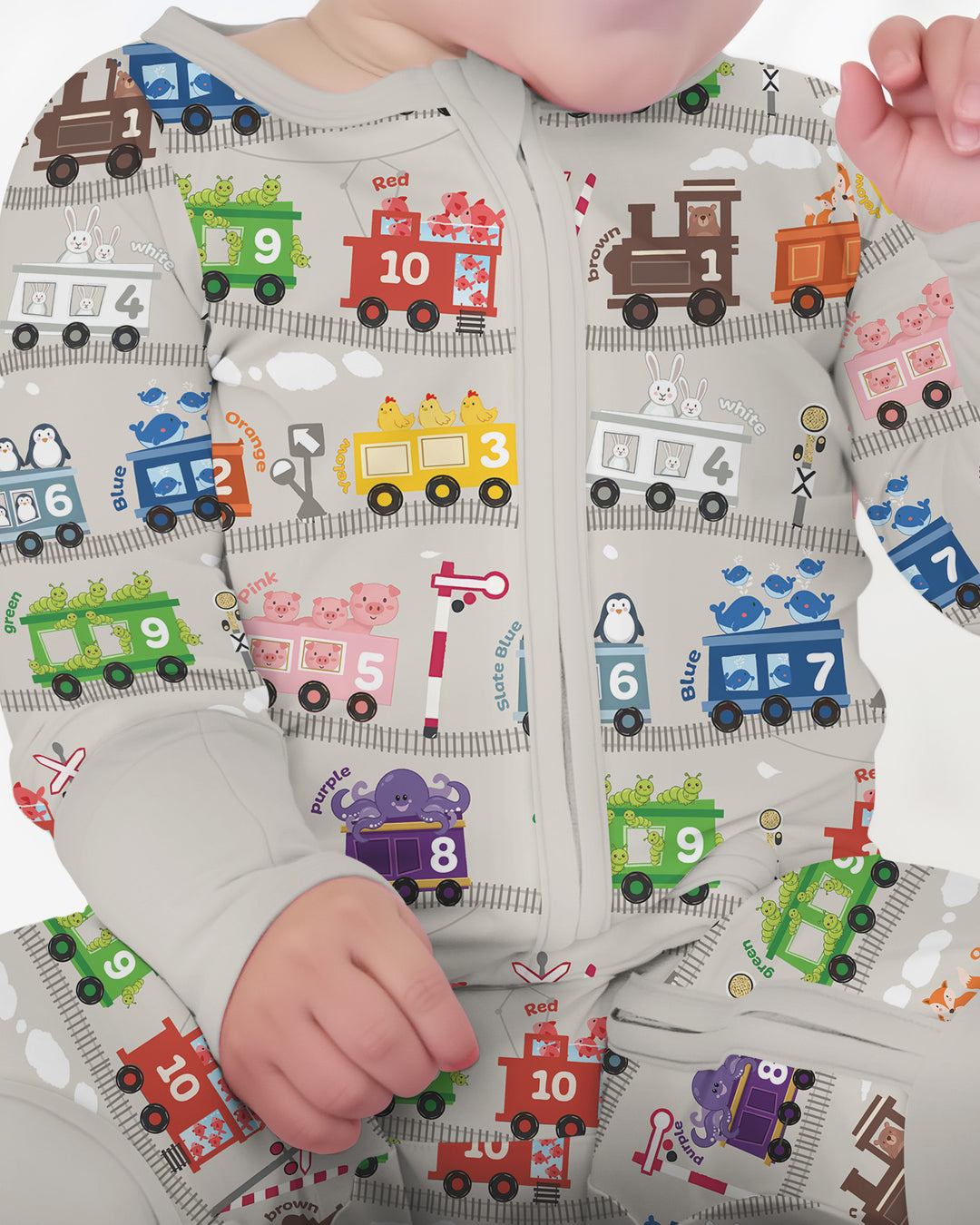 Gerippte Babykleidung mit individuellem Foto - Weich &amp; Skizzenhaft