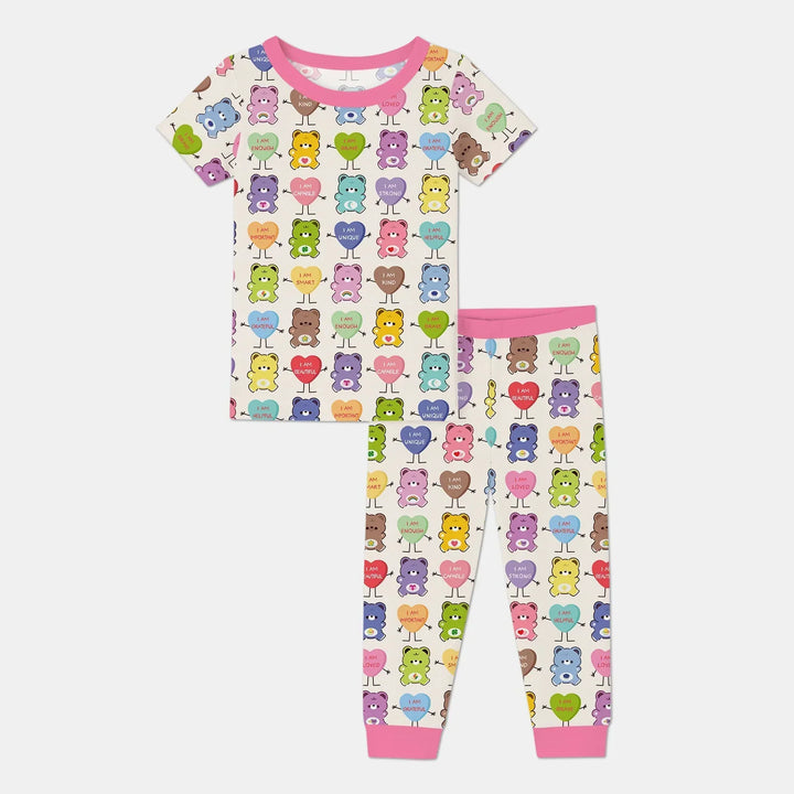 Zweiteiliges, kurzärmliges Pyjama-Set mit Marienkäfern