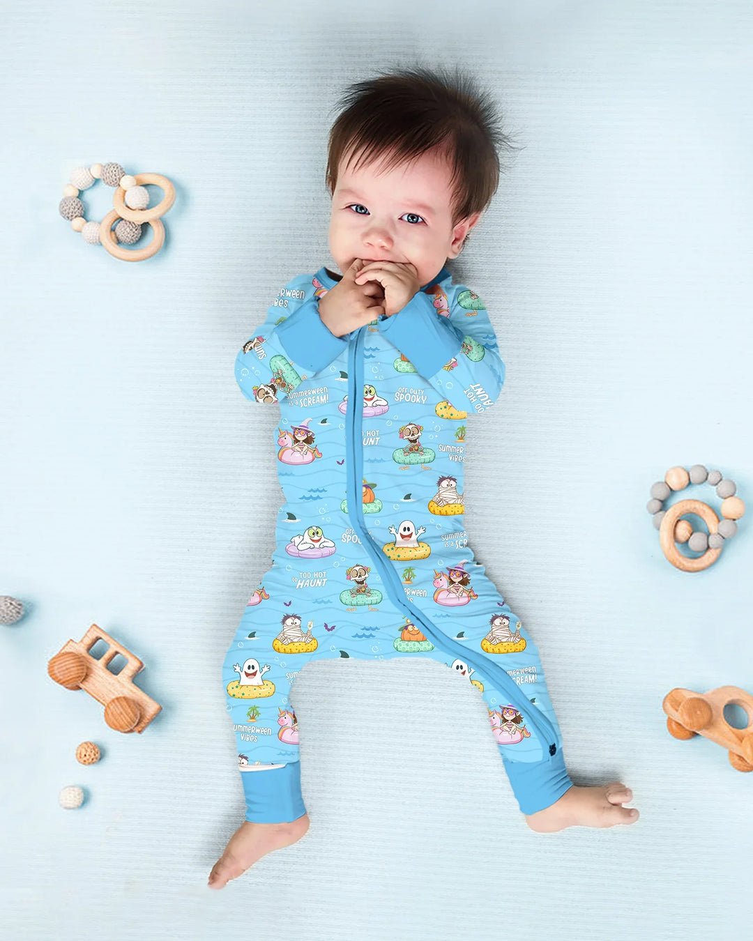 Gerippte Babykleidung mit individuellem Foto - Weich &amp; Skizzenhaft
