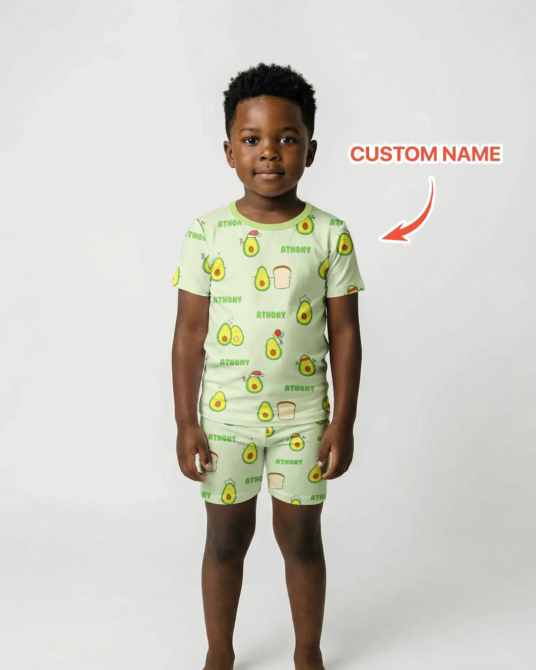 Zweiteiliges Pyjama-Set mit kurzen Ärmeln und Shorts im Sommer-Design