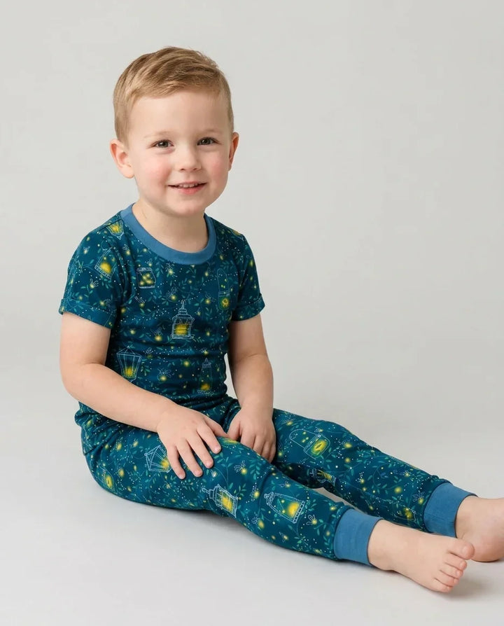 Zweiteiliges, kurzärmliges Pyjama-Set mit Marienkäfern
