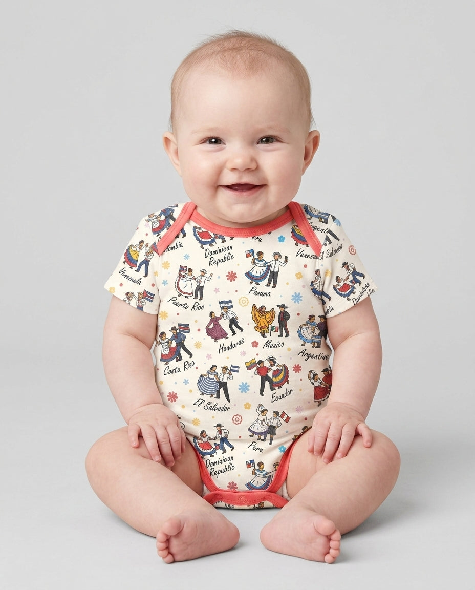 Gerippte Babykleidung mit individuellem Foto - Weich &amp; Skizzenhaft