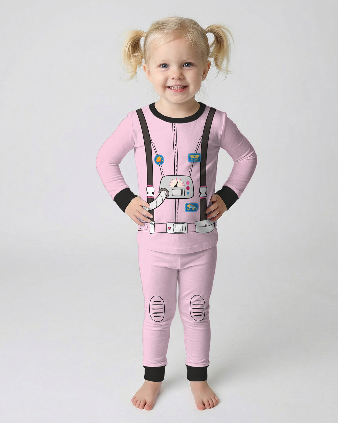 Future Astronaut Bamboo Two Piece Long Sleeve Pajama Set